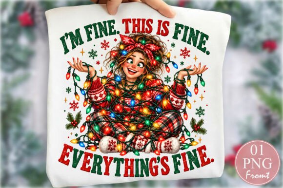 I'm Fine Everything's Fine Christmas PNG