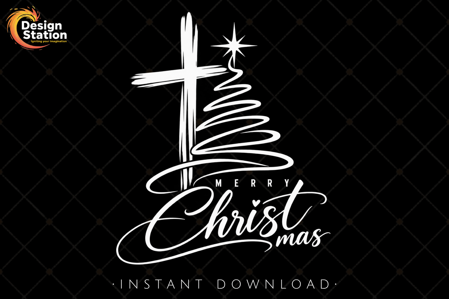 Jesus Christmas Cross PNG