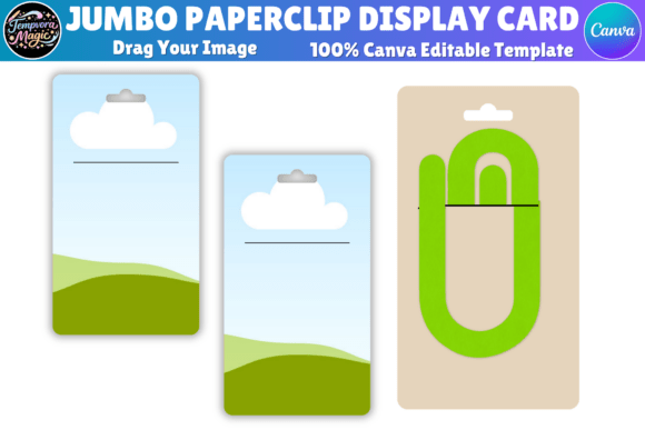 Jumbo Paperclip Display Card Template