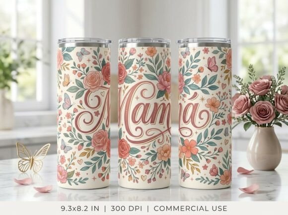 Mom Mother 20oz 40oz Tumbler Wrap PNG