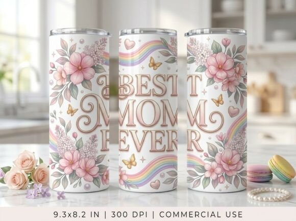 Mom Mother 20oz 40oz Tumbler Wrap PNG
