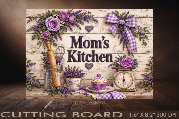 Mom's Kitchen Country Cutting Board