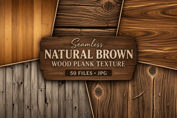 Natural Brown Wood Plank Texture Rustic