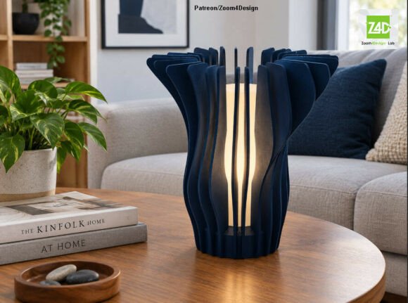 Night Parametric Lamp Laser Project