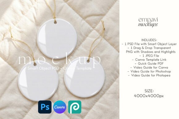 Ornament Mockup Set of 3