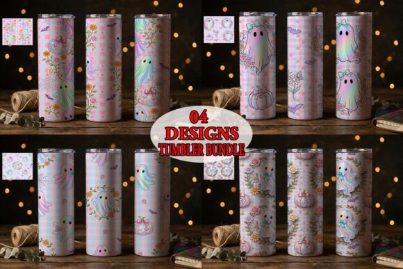 Pastel Coquette Halloween Tumbler Bundle