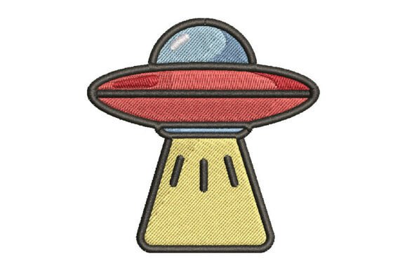 Retro UFO Flying Saucer