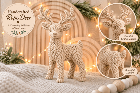 Christmas Reindeer Couple STL – 3D Print Holiday Decor Model - Image 17