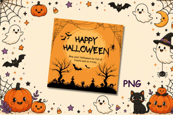 Spooky Halloween Square Card - 4