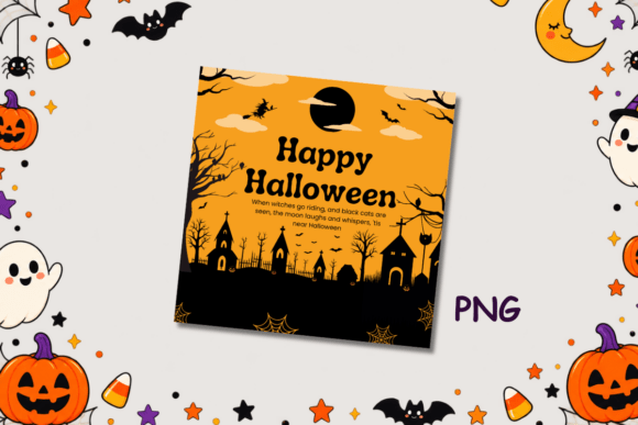 Spooky Halloween Square Card - 7