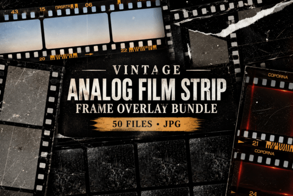Vintage Analog Film Strip Frame Texture
