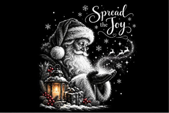 Vintage Santa Claus Christmas PNG