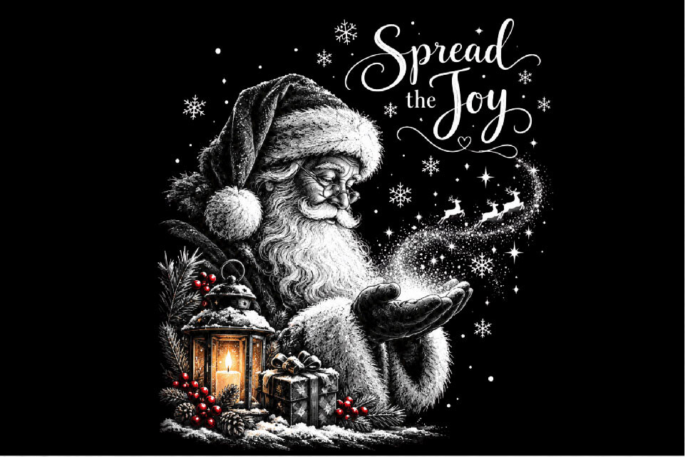Vintage Santa Claus Christmas PNG