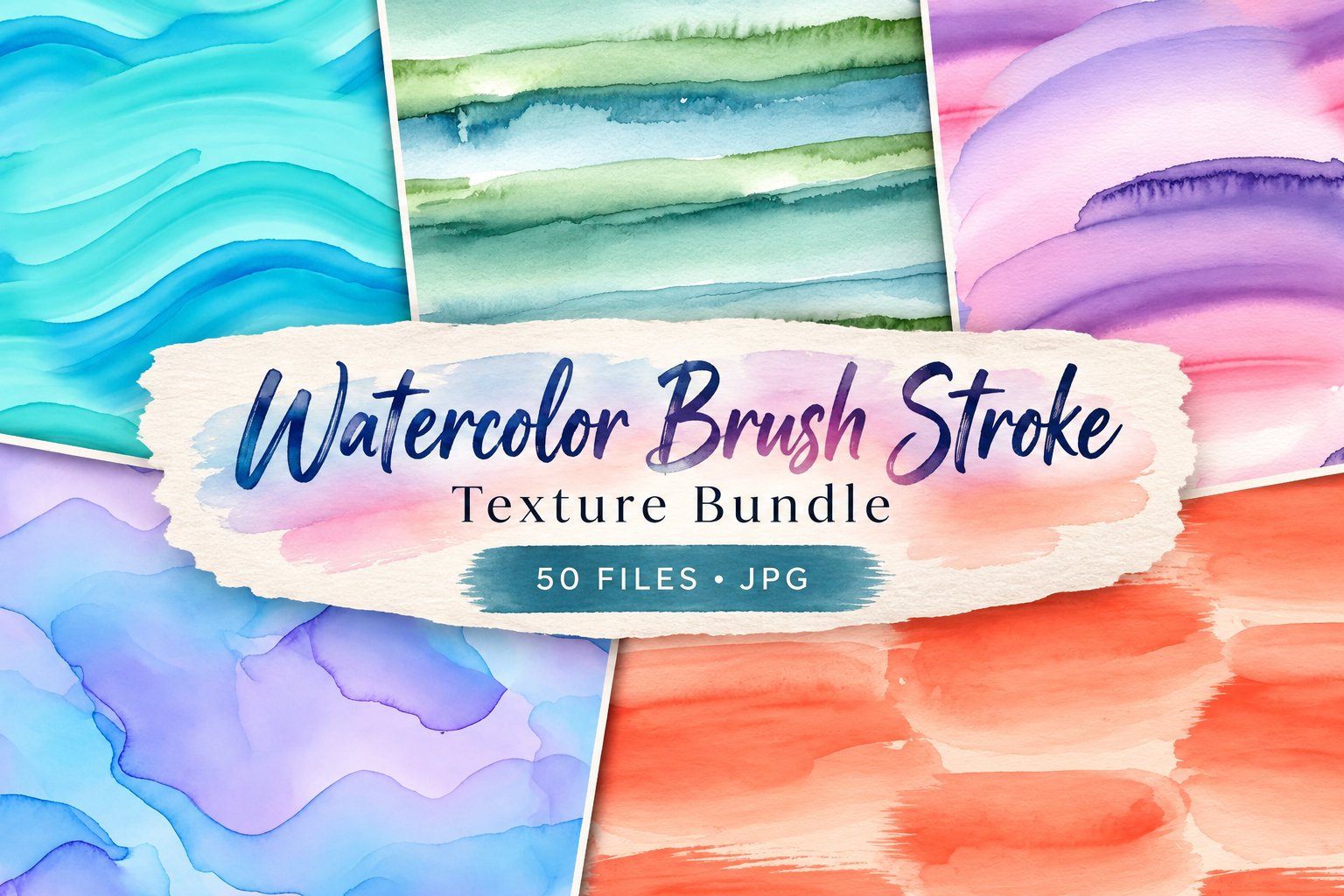 Watercolor Brush Stroke Texture Paint