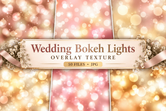 Wedding Bokeh Lights Overlay Texture