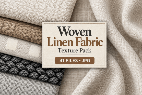 Woven Linen Fabric Texture Textile