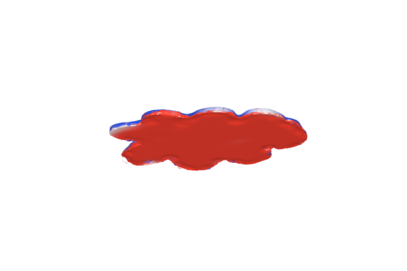 Red Blue Clouds 3d Model