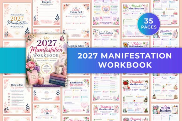 2027 Manifestation Workbook KDP Template
