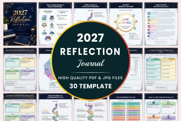 2027 Reflection Journal KDP Interiors