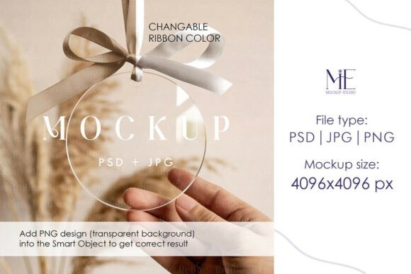 Acrylic Ornament Mockup