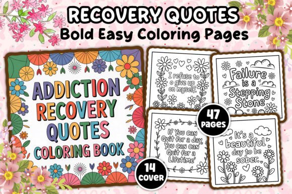 Addiction Recovery Quotes Coloring Pages