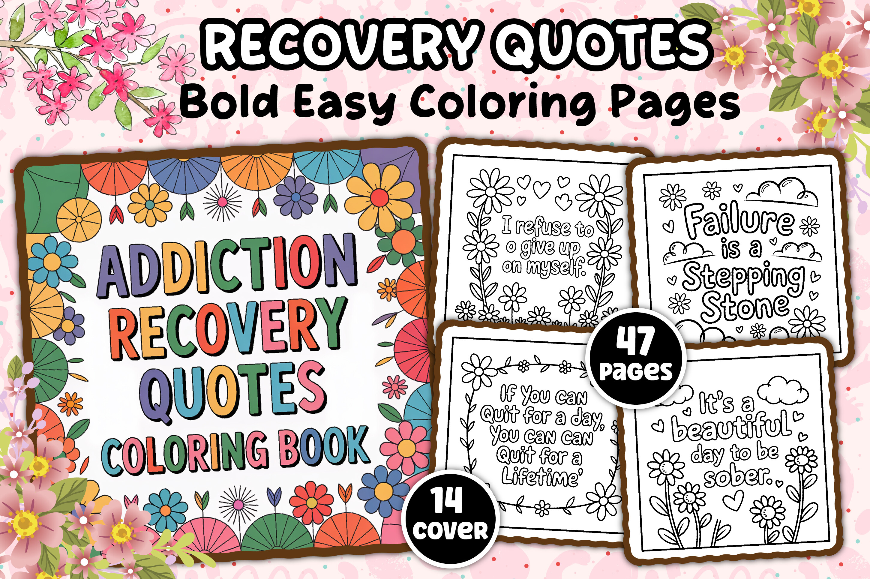 Addiction Recovery Quotes Coloring Pages