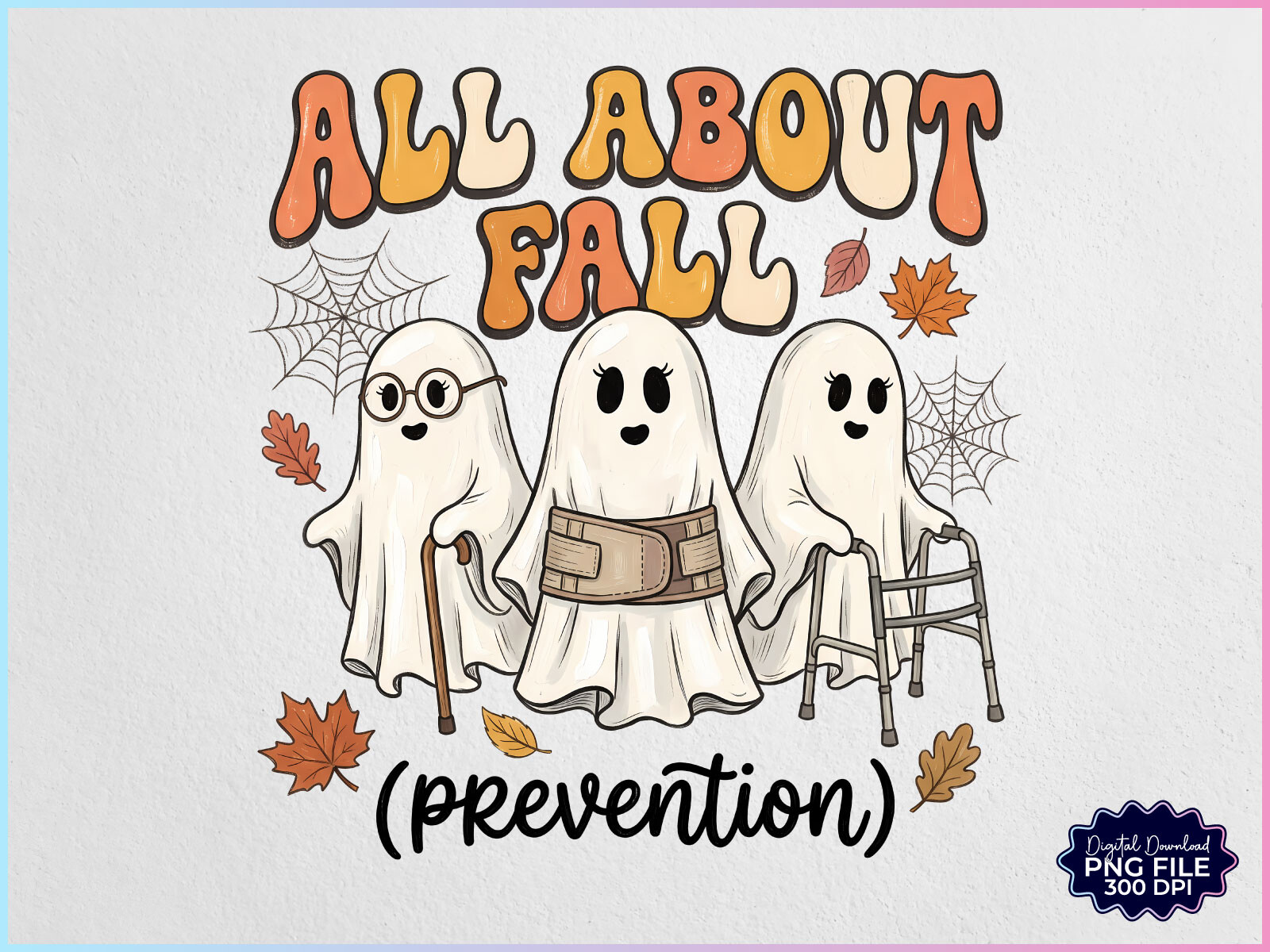 All About Fall Prevention Ghost PNG