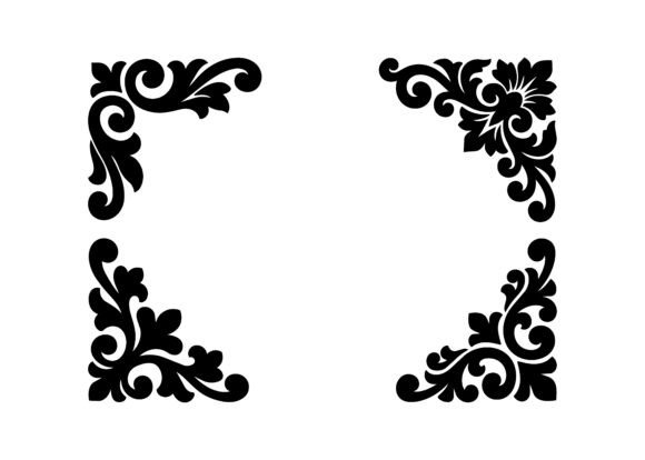 Artistic Four Corner SVG