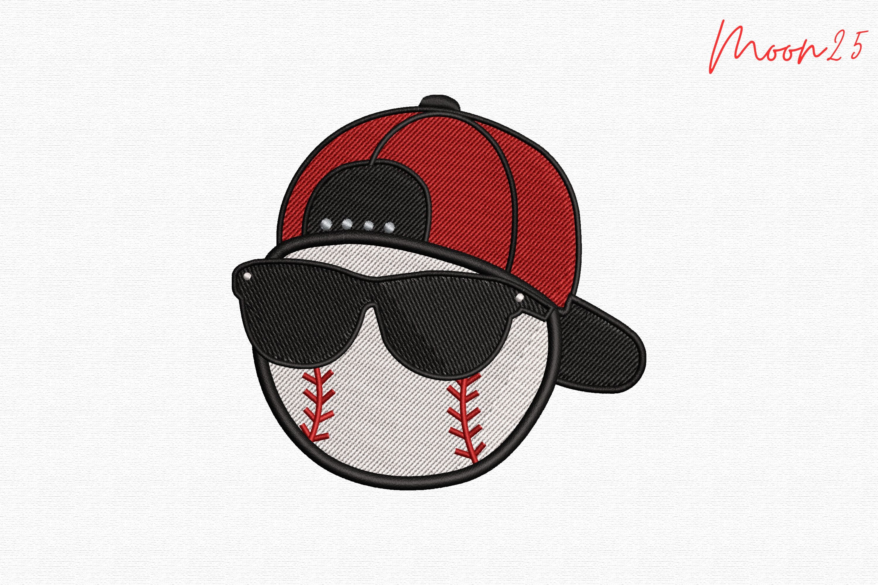 Baseball Face with Cap & Sunglasses