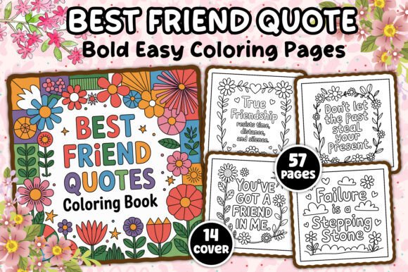 Best Friend Quotes Coloring Pages