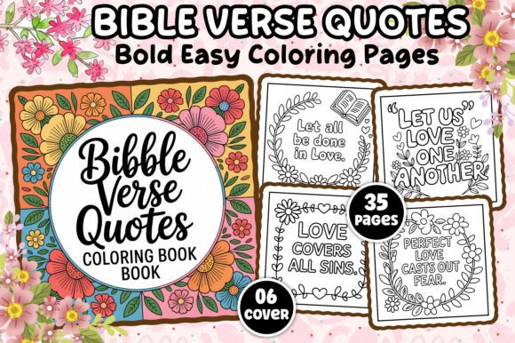 Bible Verse Quotes Coloring Book