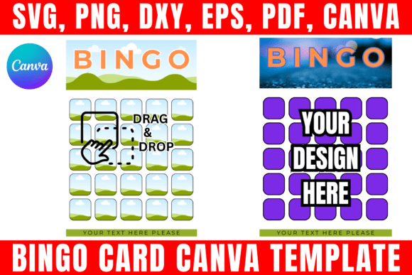 Bingo Card Canva Template
