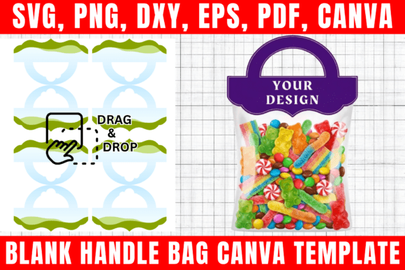 Blank Handle Bag Canva Template