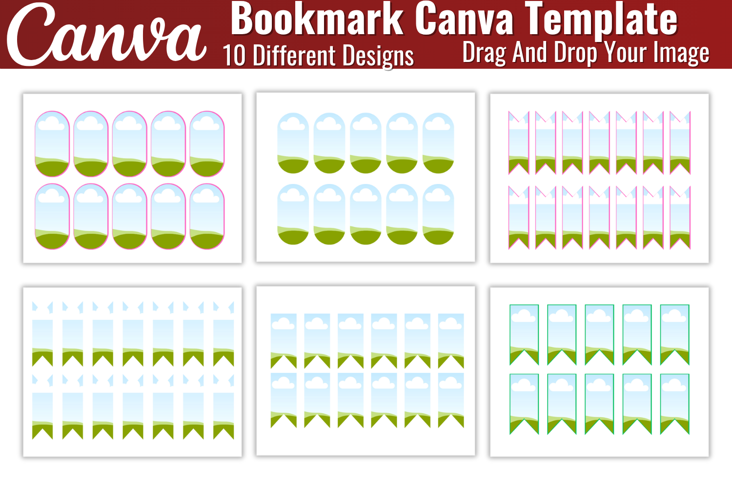 Bookmark Editable Canva Template