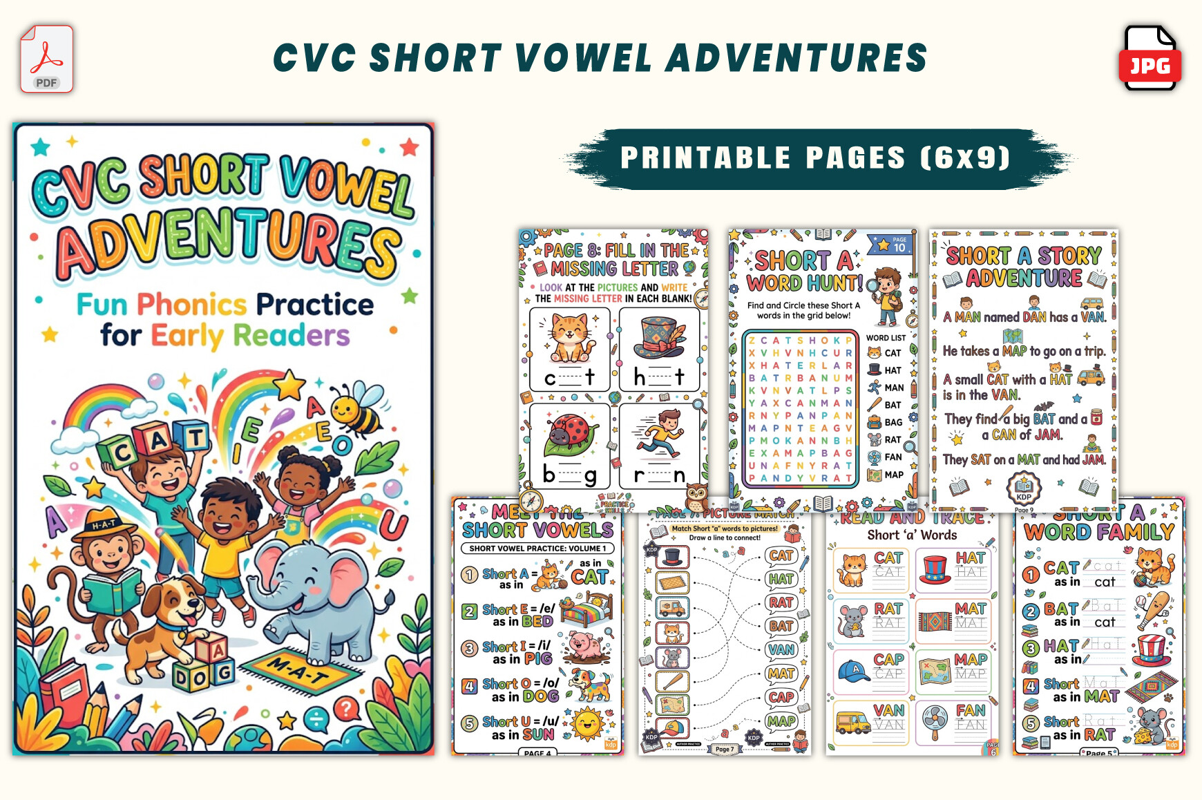 CVC Short Vowel Adventures