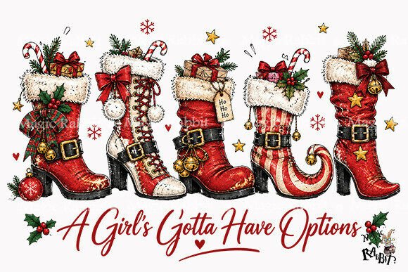 Christmas Boots Collection PNG