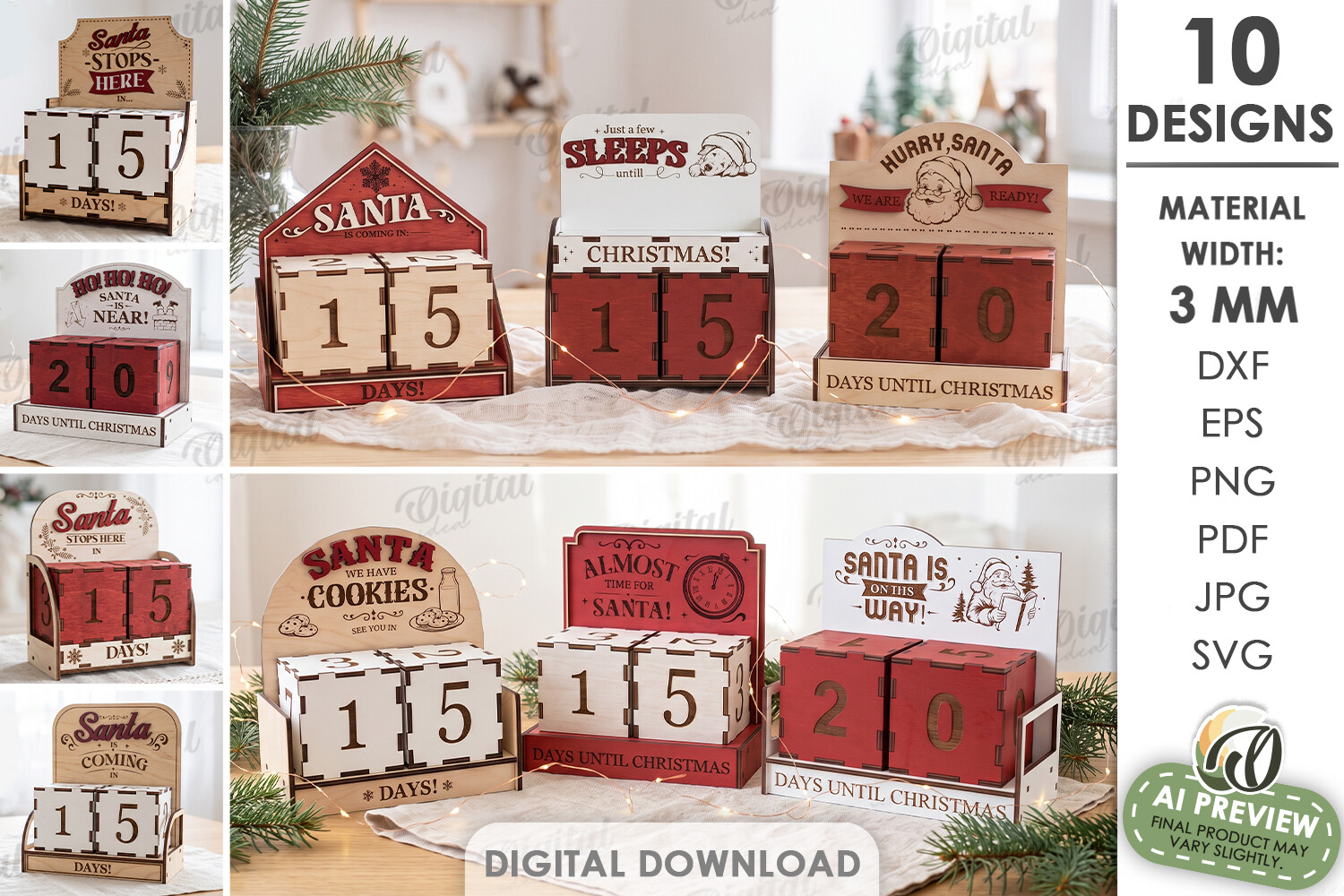Christmas Countdown Calendars Bundle