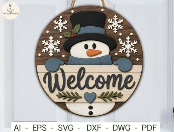 Christmas Door Hanger SVG