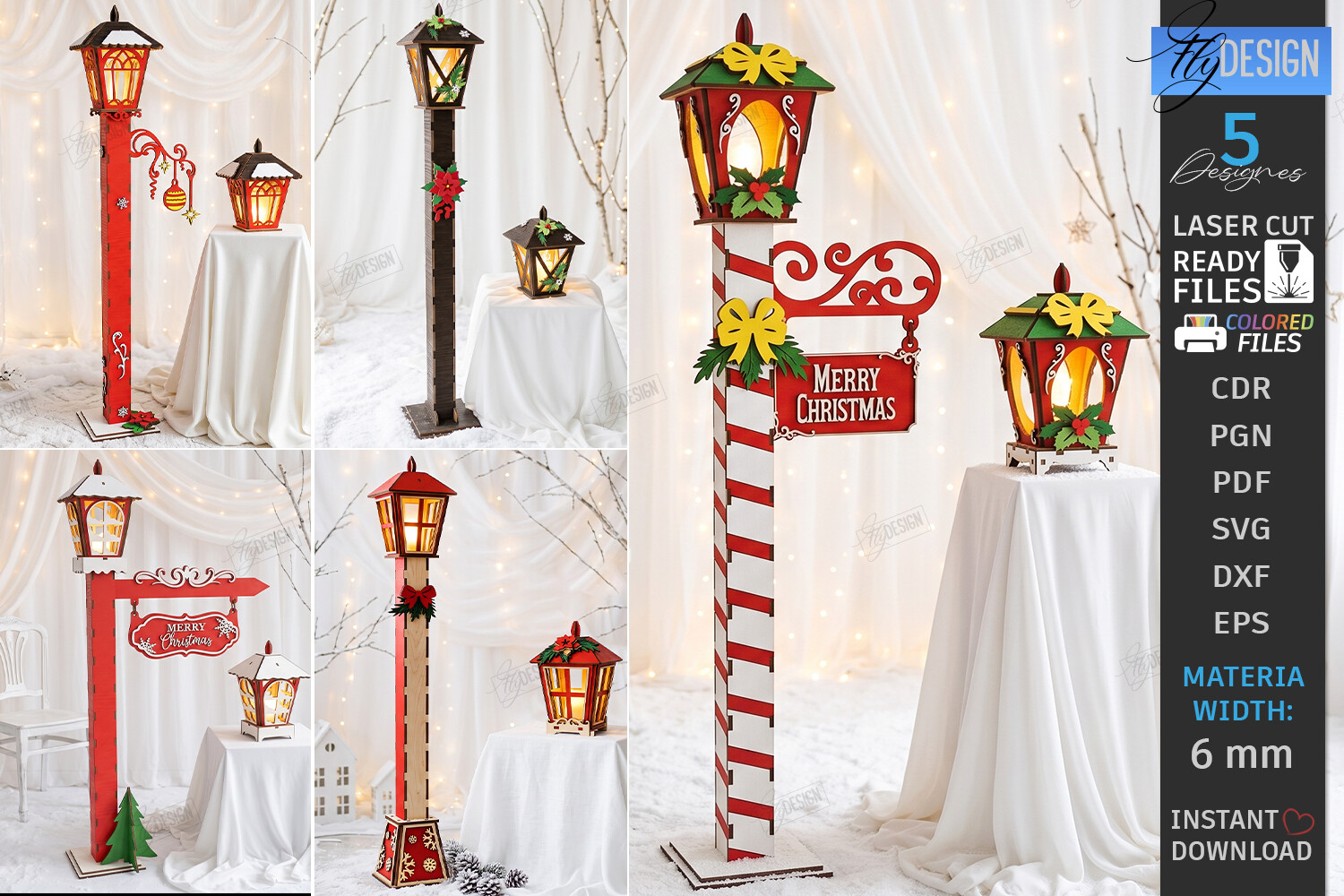 Christmas Flashlight Laser Cut Bundle