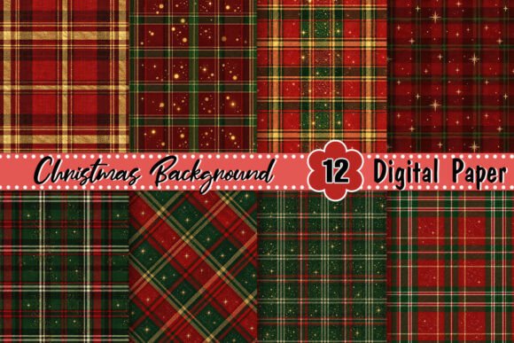 Christmas Plaid Background