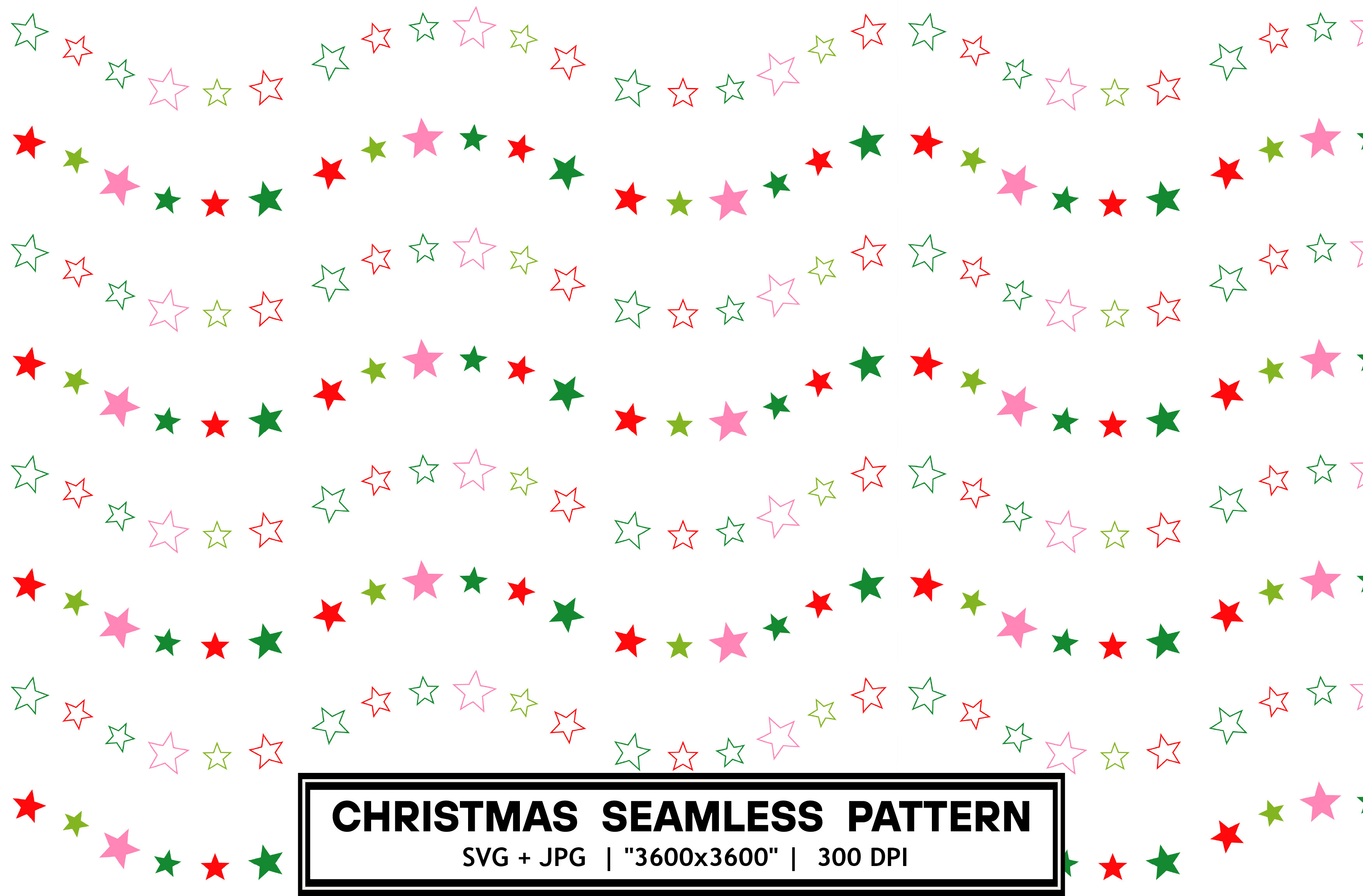 Christmas Star Scatter Seamless Pattern Graphic by Creative Gfx Arts ...