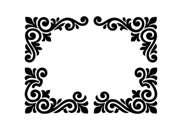 Classic Corner Flourish SVG