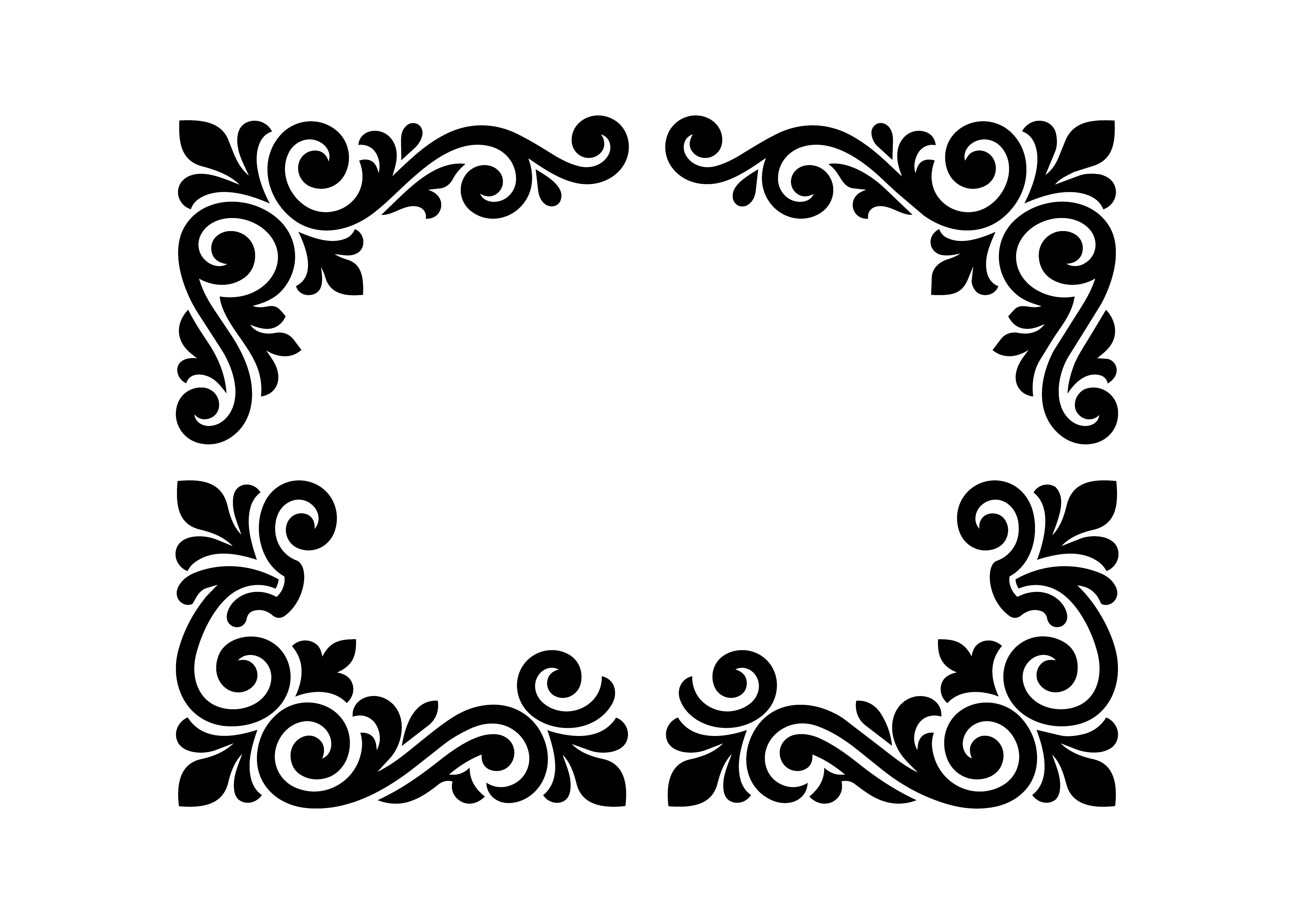 Classic Corner Flourish SVG