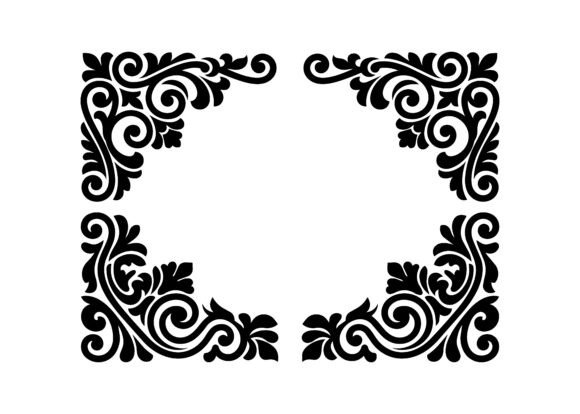 Classic Corner Vector Cut Designs