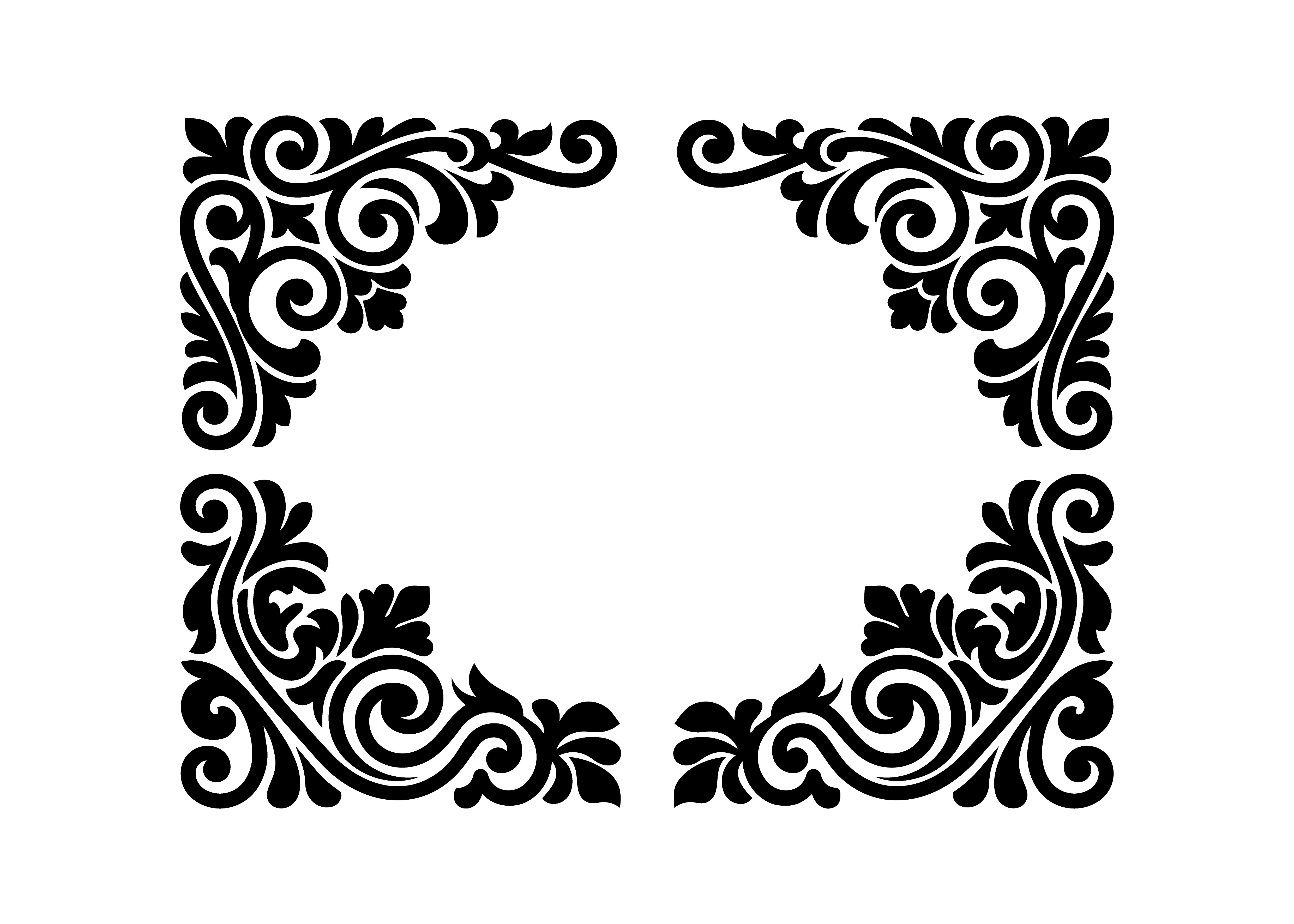 Classic Corner Vector Cut Designs