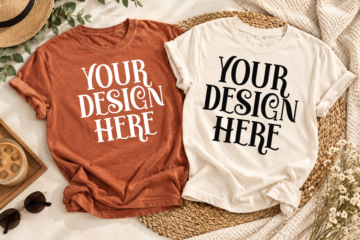 Comfort Colors 1717 Flat Lay Mockup