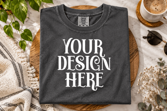 Comfort Colors 1717 Flat Lay Mockup
