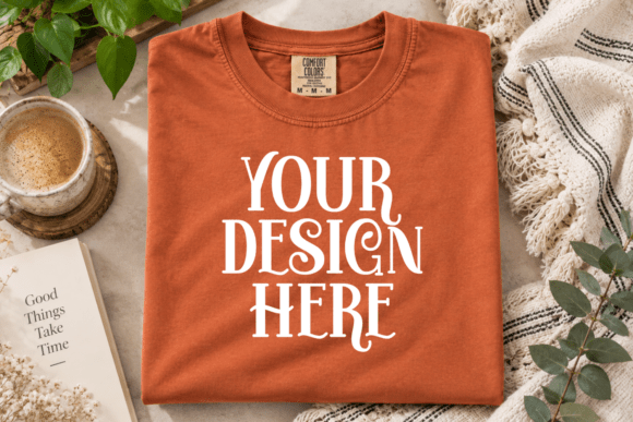 Comfort Colors 1717 Flat Lay Mockup
