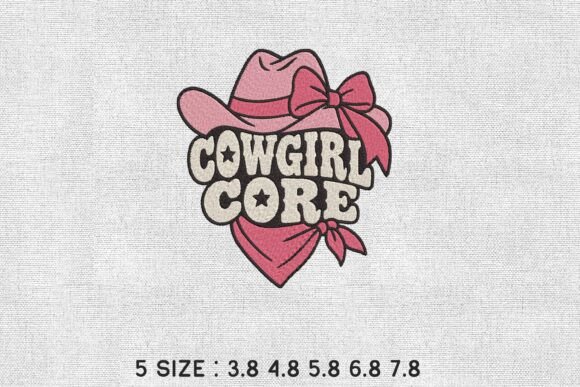Cowgirl Core Western Embroidery Design