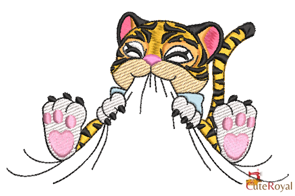 Cozy Baby Tiger - Cat - Pocket Hugger